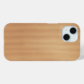 Beige Corduroy realistisches Foto-Muster Case-Mate iPhone Hülle (Rückseite (Horizontal))