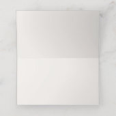 Beige Cream Bow Ivory Place Cards Elegant Folded Platzkarte (Innenseite Aufgefaltet)