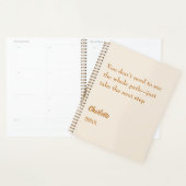 Beige cream inspirational goal quote 2026 planer (Anzeige)