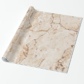 Beige Cream Marble Geschenkpapier (Ungerollt)