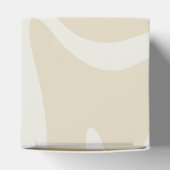 Beige Cream Simple Organic Pattern Classic Geschenkschachtel (Oben)