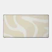 Beige Cream Simple Organic Pattern Comfort Schreibtischunterlage (Vorderseite)