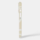 Beige Creme einfaches organisches Muster Case-Mate iPhone Hülle (Rückseite / Links)
