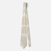 Beige Creme einfaches organisches Muster Krawatte (Vorderseite)