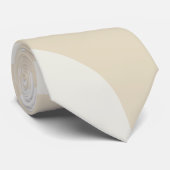 Beige Creme einfaches organisches Muster Krawatte (Gerollt)