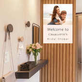 Beige Creme Foto Brautparty Empfang Poster