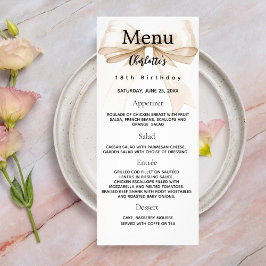 Beige Creme Geburtstagskarte Werbekarte