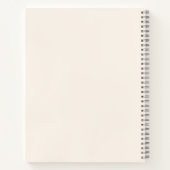 Beige Creme inspirierendes Zitat Notizblock (Rückseite)