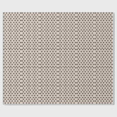 Beige creme Punkte Geschenk Geschenkpapier (Flach)