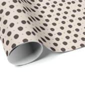 Beige creme Punkte Geschenk Geschenkpapier (Rolleneckpunkt)