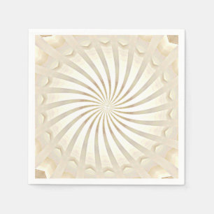 Beige-Creme-Strudel Serviette