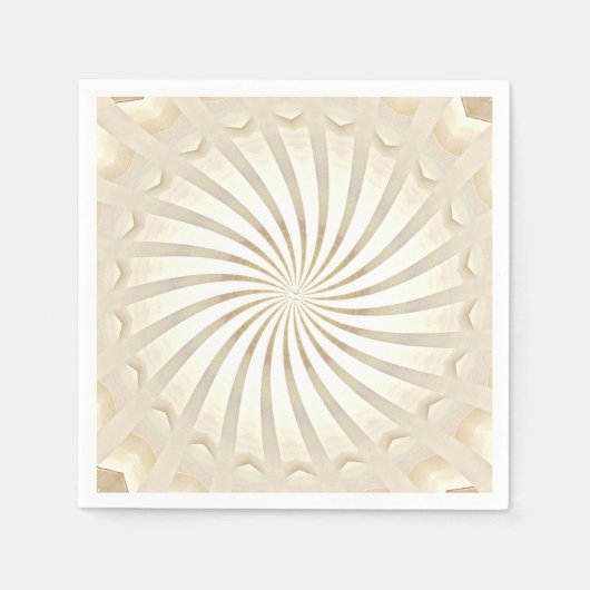 Beige-Creme-Strudel Serviette (Vorderseite)