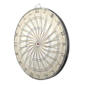 Beige-Creme-Wirbel-Dartscheibe Dartscheibe (Vorderseite rechts)