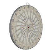 Beige-Creme-Wirbel-Dartscheibe Dartscheibe (Vorderseite Links)