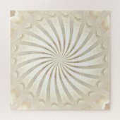 Beige Creme Wirbel Puzzle (Horizontal)