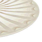 Beige Creme Wirbel Schneidbrett Schneidebrett (Ecke)