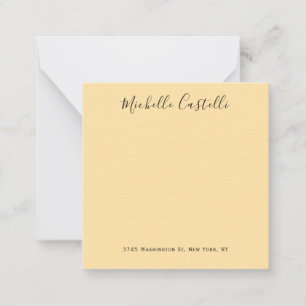 Beige Cremefarbe Professionelle einzigartige Hands Mitteilungskarte