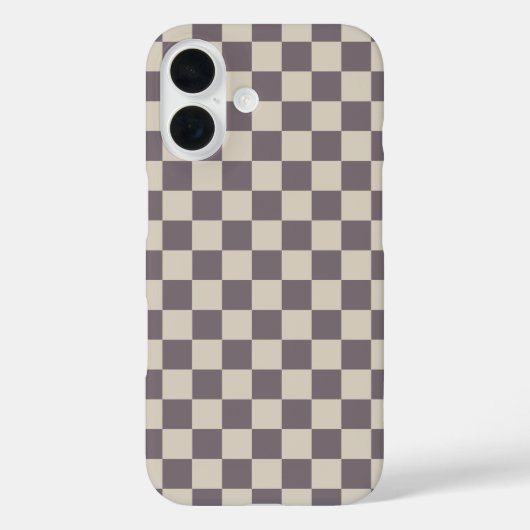 Beige Crememuster, karierter Karo an der Tafel Case-Mate iPhone Hülle (Rückseite)
