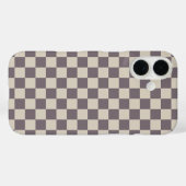 Beige Crememuster, karierter Karo an der Tafel Case-Mate iPhone Hülle (Rückseite (Horizontal))