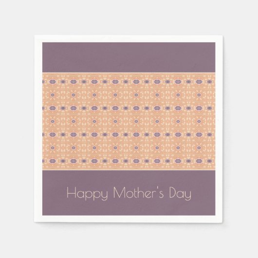 Beige Dainty Gemustert Serviette (Vorderseite)