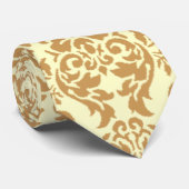 Beige Damask Krawatte (Gerollt)