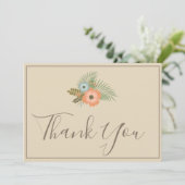 Beige danke Ihnen für Ihre schöne Blumenpracht (Stehend Vorderseite)