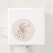 Beige danke Ihnen Teddy Bear Baby Dusche Geschenkanhänger (Beispiel)