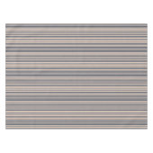 Beige/Deep Blue Stilvolle Streifenmuster Tischdecke (Vorderseite (Horizontal))