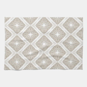 Beige Diamond Medallion Küchentücher