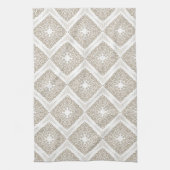 Beige Diamond Medallion Küchentücher (Vertikal)
