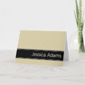Beige Diamonds Muster Personalisiert (Vorderseite)