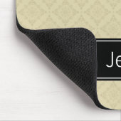 Beige Diamonds Pattern Moderne Berufliche Mousepad (Ecke)