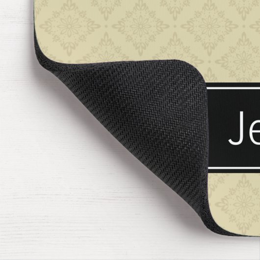 Beige Diamonds Pattern Moderne Berufliche Mousepad (Ecke)