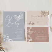 Beige Diaper Raffle Baby Duschkarte Mitteilungskarte