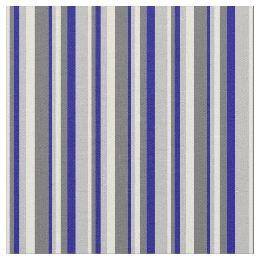 Beige, Dim Gray, Dunkelblau und Graufarben Stoff (Nahaufnahme)