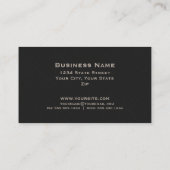 Beige Double Monogram Beruflich Elegant Moderne Visitenkarte (Rückseite)