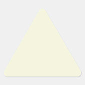 Beige Dreieckiger Aufkleber (Vorderseite)