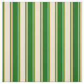 Beige, dunkelgrüne und dunkelgoldene Farbe Stoff (Muster)