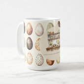 Beige Easter Vintage Kitchen Family Name Kaffeetasse (Vorderseite Links)