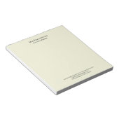 Beige Einfach Schlicht Professionell Modern Minima Notizblock (angewinkelt)