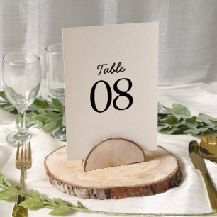 Beige Einfaches Minimalistisches Foto Hochzeit Tis
