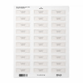Beige Elegance Address Labels (Vorne)