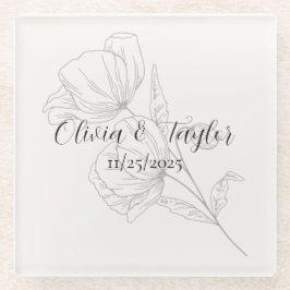 Beige Elegance Glasuntersetzer