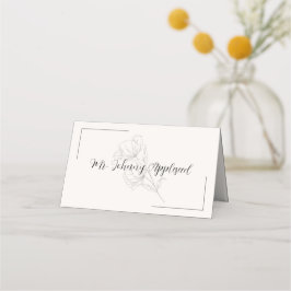 Beige Elegance Place Cards Platzkarte