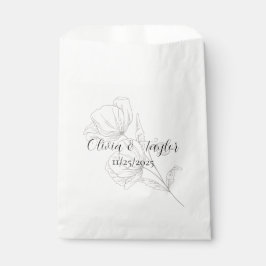 Beige Elegance Wedding Favor Bags Geschenktütchen