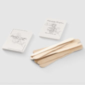 Beige Elegance Wedding Program Fächer (Non-assembled)