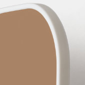 Beige Elegant Chic Script Monogram Preppy Pickleball Schläger (Linke Seite)