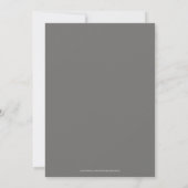 Beige Elegant Minimal Wedding Einladung (Rückseite)