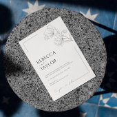 beige Elegant Minimal Wedding invitation Einladung