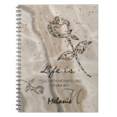 Beige Elegant Notizblock (Vorderseite)